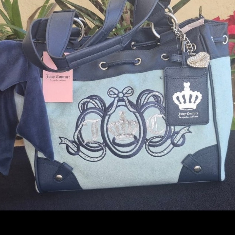 Juicy Couture blue lovers club daydreamer Tote Bag